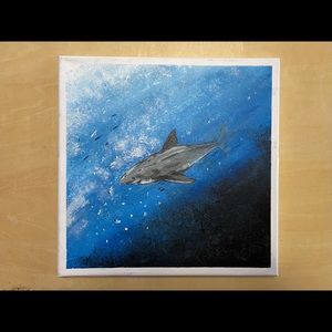 Shark painting by Ryanchristyarts